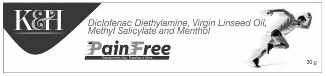 K & H Painfree (label) Device mark 3794676 Trademark
