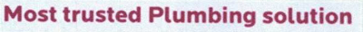 Most Trusted Plumbing Solution Device mark 3796398 Trademark