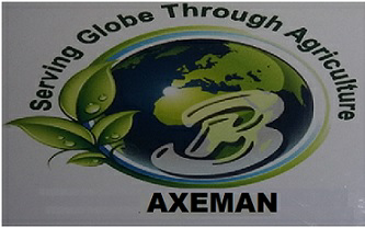 Device Of B And Leaves With Serving Globe Through Agriculture Axeman Device mark 3805370 Trademark