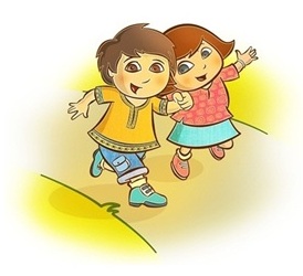 Device Of Boy & Girl Device mark 3831583 Trademark