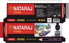 Nataraj Stripes Bold Writing Device mark 3836122 Trademark