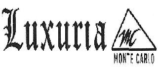 Luxuria Mc Monte Carlo Device mark 3835417 Trademark