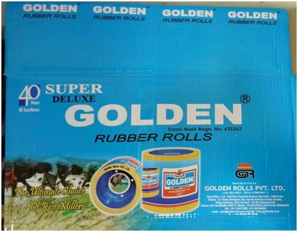 Super Deluxe Golden Rubber Rolls Device mark 3835676 Trademark