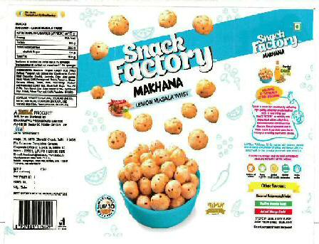 Snack Factory-lemon Masala Twist Device mark 3838634 Trademark