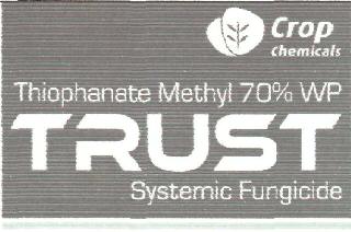 Crop Chemicals Thiophanate Methyl 70% Wp Trust Systemic Fungicide Device mark 3847207 Trademark