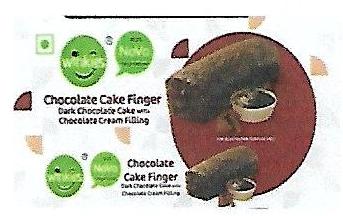 Winkies - Novo Chocolate Cake Finger Device mark 3853884 Trademark