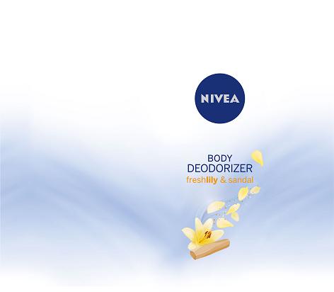 Nivea Body Deodorizer Freshlily & Sandal With Device (label) Device mark 3870051 Trademark