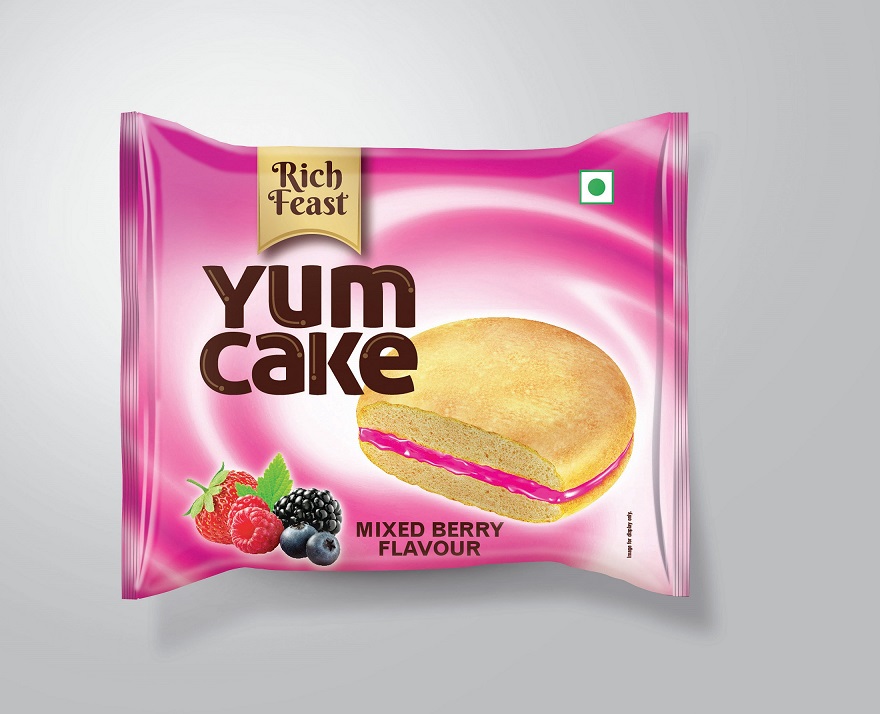 Richfeast Yum Cake (label) Device mark 3859550 Trademark