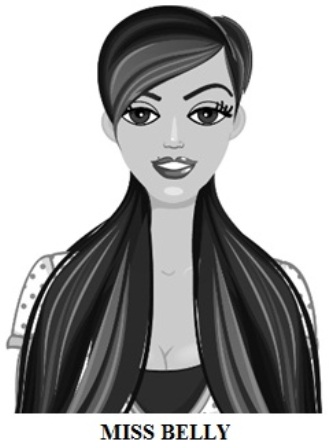 Miss Belly (image Of Girl) Device mark 3892065 Trademark