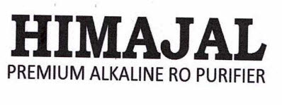 Himajal Premium Alkaline Ro Purifier Device mark 3882767 Trademark