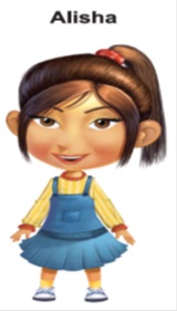 Alisha With The Device Of An Animated Character Device mark 3883828 Trademark
