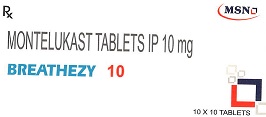 Montelukast Tablet P 10 Mg Breathezy 10 Device mark 3906951 Trademark