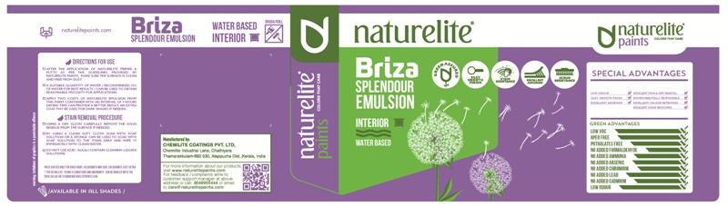 Briza Splendour Emulsion With Label Device mark 3908831 Trademark