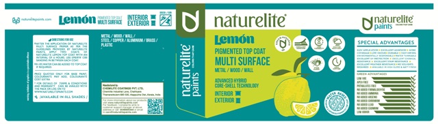 Naturelite Lemon Pigmented Top Coat Device mark 3909612 Trademark