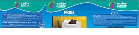 Esdee Paints Pride Device mark 3918644 Trademark