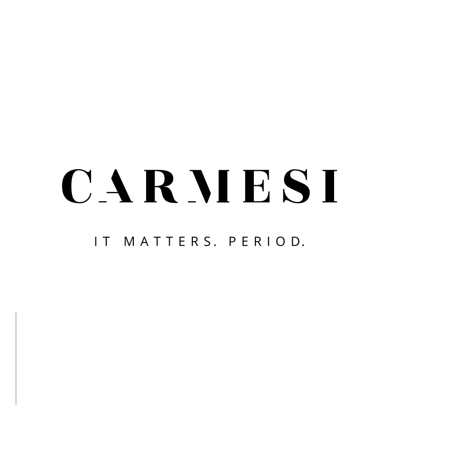 Carmesi Written In A Stylized Manner With A Tagline It Matters. Period. Device mark 3946898 Trademark