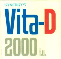 Synergy's Vita-d 2000 I.u Device mark 3957339 Trademark