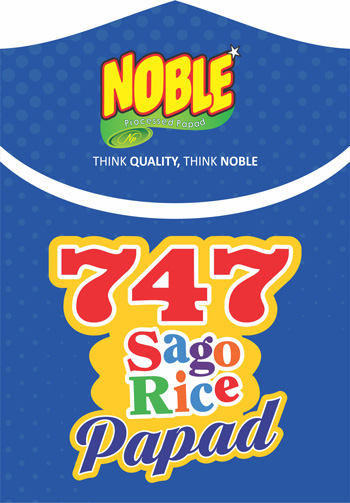 Noble 747 Sago Rice Papad Device mark 3986404 Trademark