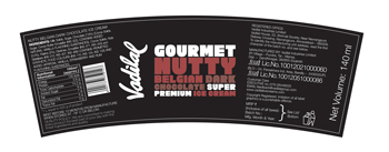Vadilal Gourmet Nutty Belgian Dark Chocolate Device mark 3989901 Trademark