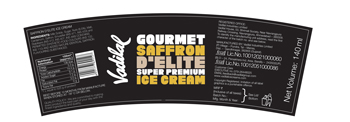 Vadilal Gourmet Saffron D’elite Device mark 3989906 Trademark