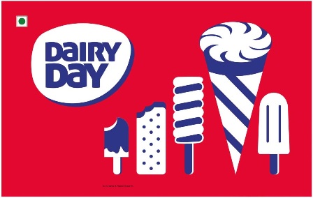 Dairy Day (label) Device mark 3998163 Trademark