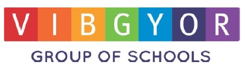 Vibgyor Group Of Schools (label) Device mark 4000814 Trademark