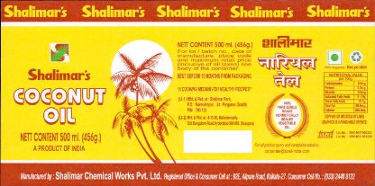 Shalimar’s Coconut Oil (yellow Label) Device mark 4002617 Trademark