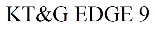 Kt&g Edge 9 With Device Device mark 4006528 Trademark