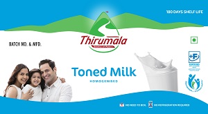 Thirumala - Source Of Purity - Toned Milk Homogenised - Fortified With Vitamin A & D Device mark 4010053 Trademark
