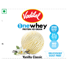 Vadilal One Whey Protein Ice Cream Device mark 4017587 Trademark