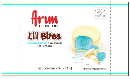 Arun Icecreams Li'l Bites Cotton Candy Flavoured Ice Cream Device mark 4021392 Trademark