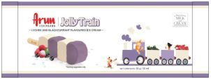 Arun Icecreams Jolly Train Lychee And Blackcurrant Flavoured Ice Cream Device mark 4021396 Trademark