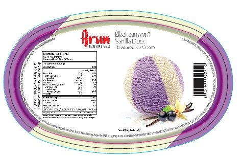 Arun Icecreams Blackcurrant & Vanilla Duet Flavoured Ice Cream Device mark 4021398 Trademark