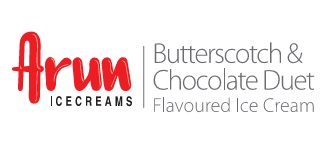 Arun Icecreams Butterscotch & Chocolate Duet Flavoured Ice Cream Device mark 4021399 Trademark