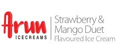 Arun Icecreams Strawberry & Mango Duet Flavoured Ice Cream Device mark 4021403 Trademark