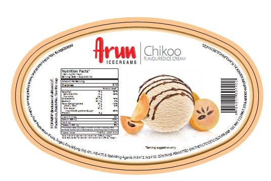 Arun Icecreams Chikoo Flavoured Ice Cream Device mark 4021413 Trademark