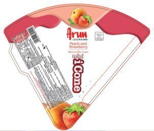 Arun Icecreams Peach And Strawberry Flavoured Ice Cream Mini Icone Device mark 4021417 Trademark
