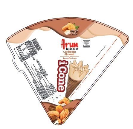 Arun Icecreams Caribbean Almond Flavoured Ice Cream Icone Device mark 4021421 Trademark
