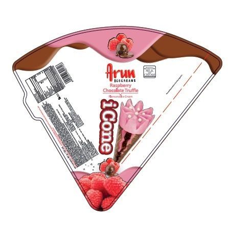 Arun Icecreams Raspberry Chocolate Truffle Flavoured Ice Cream Icone Device mark 4021424 Trademark
