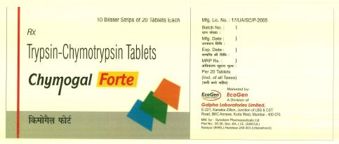 Chymogal Forte Device mark 4025458 Trademark
