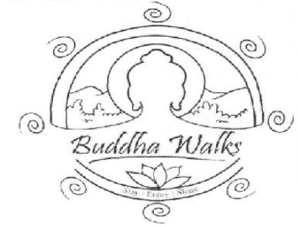 Buddha Walks- Stay Enjoy Share Device mark 4030796 Trademark