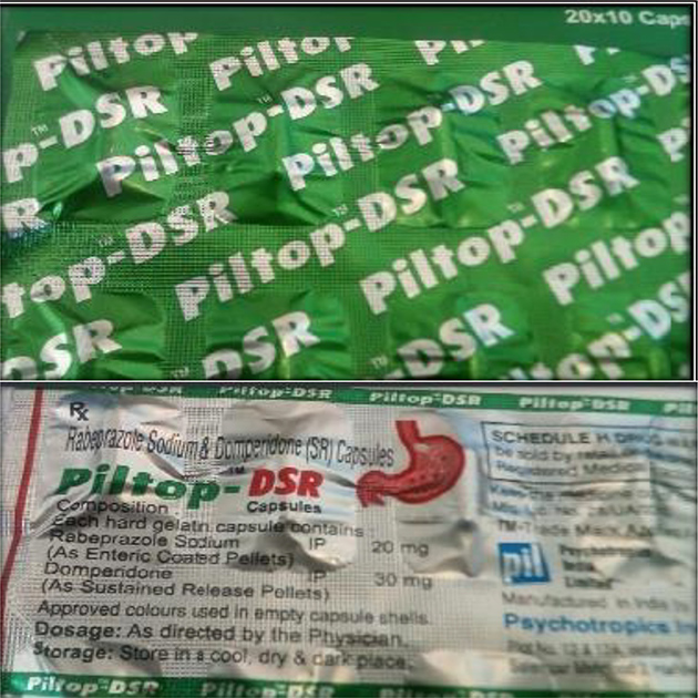 Piltop Dsr Label Device mark 4050547 Trademark