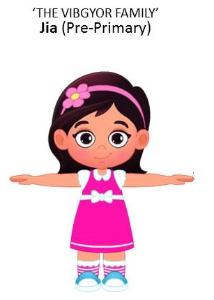The Vibgyor Family-jia (pre-primary) Device mark 4050743 Trademark