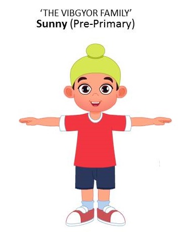 The Vibgyor Family- Sunny (pre-primary) Device mark 4050765 Trademark