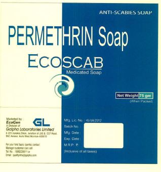 Permethrin Soap Ecoscab Device mark 4042051 Trademark