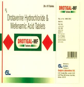 Drotigal-mf (label) Device mark 4042055 Trademark