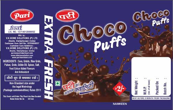 Pari Choco Puffs Device mark 4058615 Trademark