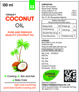 Torque's Coconut Oil Device mark 4079629 Trademark