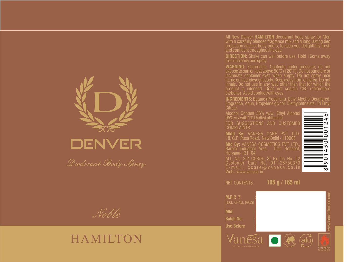 Denver Hamilton Noble Device mark 4085131 Trademark