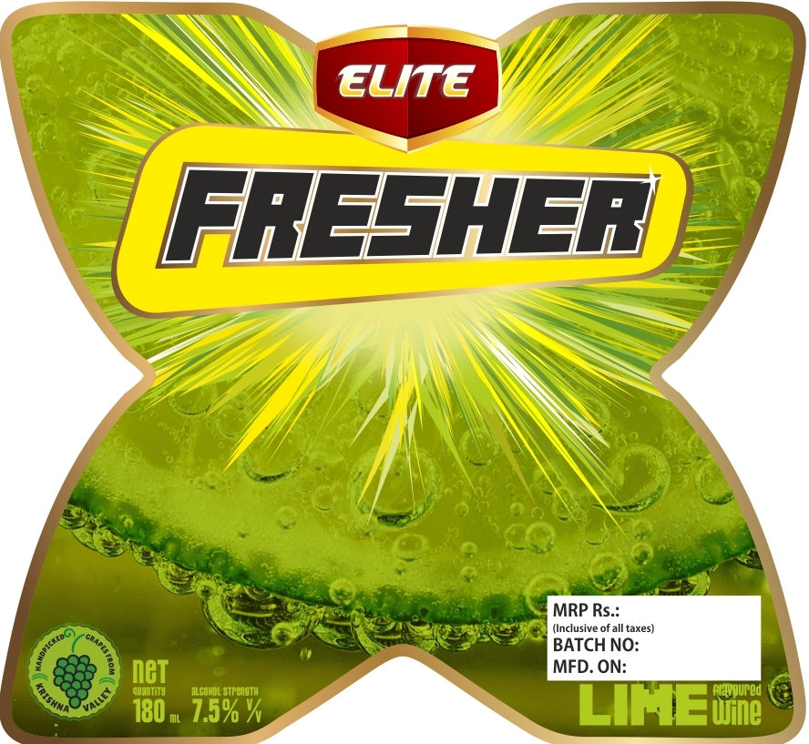 Elite Fresher Lime Flavoured Wine Device mark 4095984 Trademark